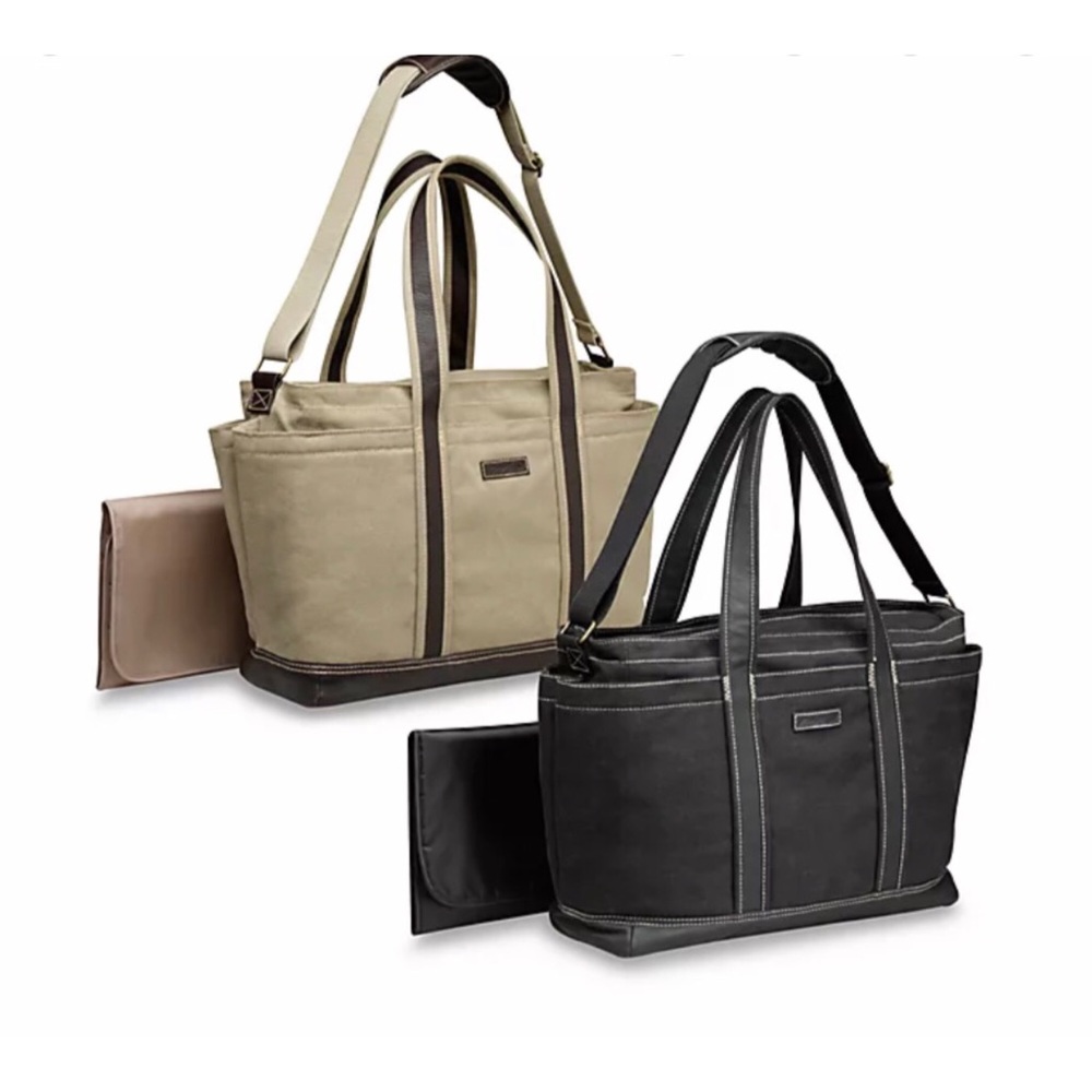 EDDIE BAUER HERITAGE KAKHI TOTE DIPER BAG